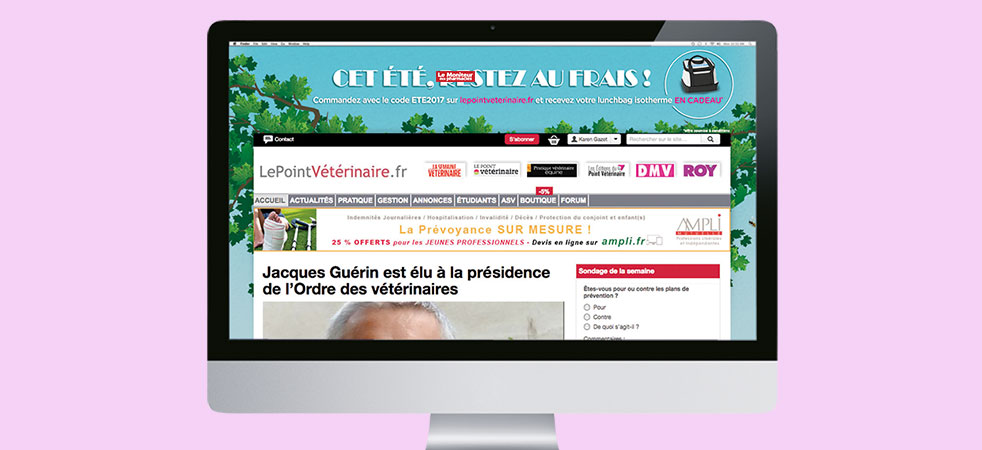 Exemple de design pour une communication visuelle print avec une opération de rentrée - Health Initiative