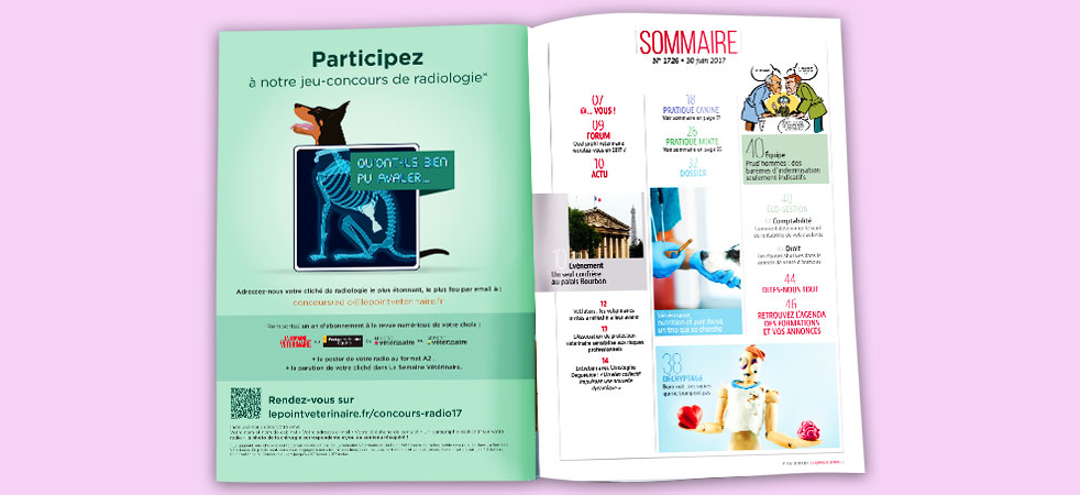 Exemple de design pour une communication visuelle print avec une opération de rentrée - Health Initiative