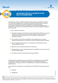 Les modalités de la substitution et de l’interchangeabilité