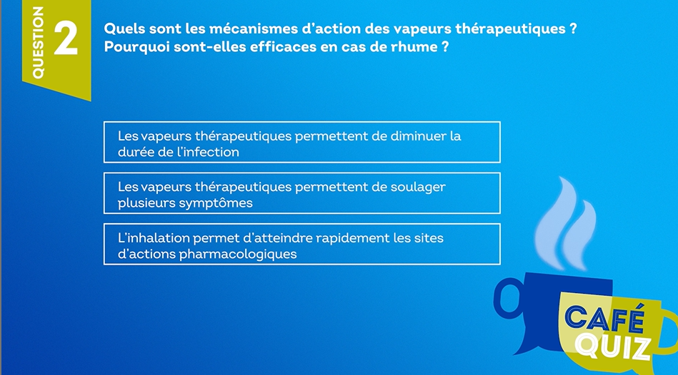 Mécanismes d’action des vapeurs thérapeutiques