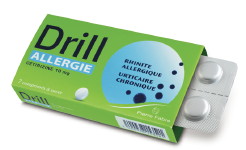 Drill Allergie : des comprimés à sucer de cétirizine