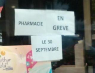 Grève du 30 septembre : cartographie des pharmacies inactives département par département