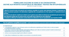 Mycophénolate : mise en place d’un accord de soins