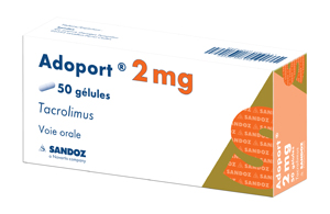 Adoport 2 mg : nouveau dosage de tacrolimus