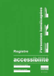 Registre d’accessibilité aux personnes handicapées des ERP et IOP