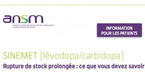 Sinemet : un document d’information pour les patients