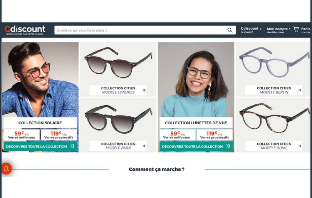 Cdiscount se lance dans l’optique