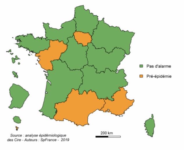 Grippe : 4 régions en phase pré-épidémique