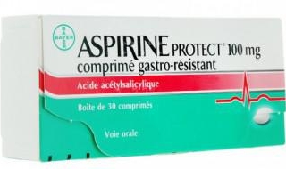 Aspirine Protect 100 mg : mention erronée sur l’étui