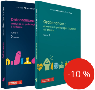 Pack Ordonnances : analyses de pathologies courantes à l’officine – Tome 1 et Tome 2