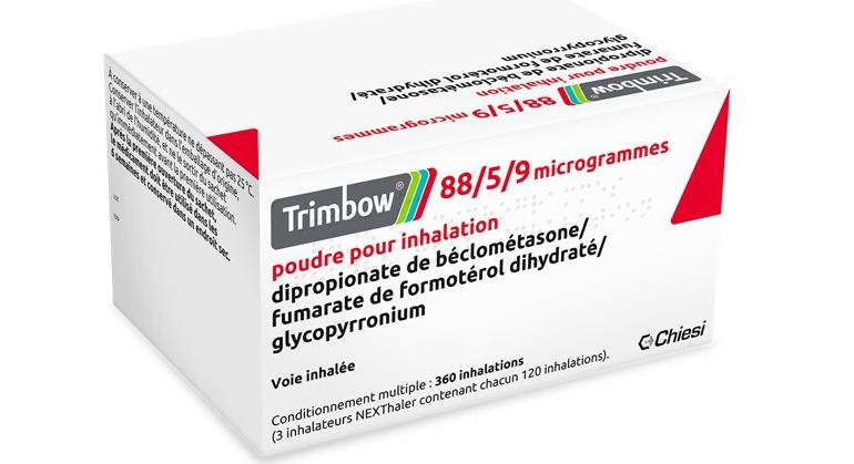 Trimbow 88/5/9 µg : pack trimestriel