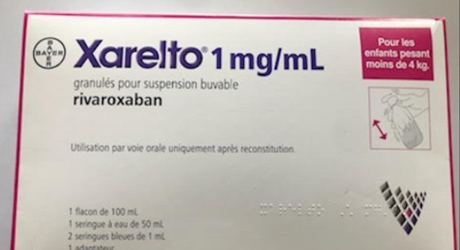 Xarelto 1 mg/ml : nouvelles conditions de prescription