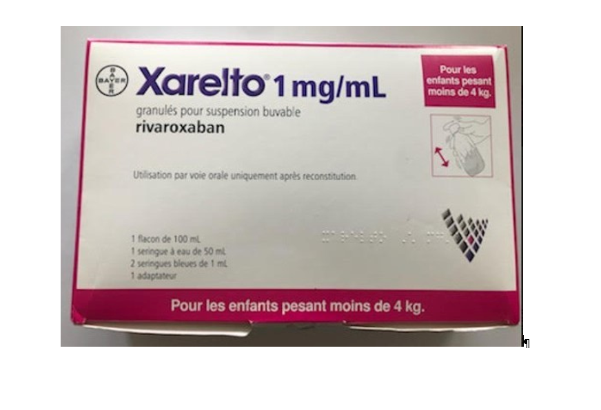 Un jour, un médicament : Xarelto en suspension buvable pédiatrique