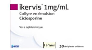 Un jour, un médicament : Ikervis dans la kératite