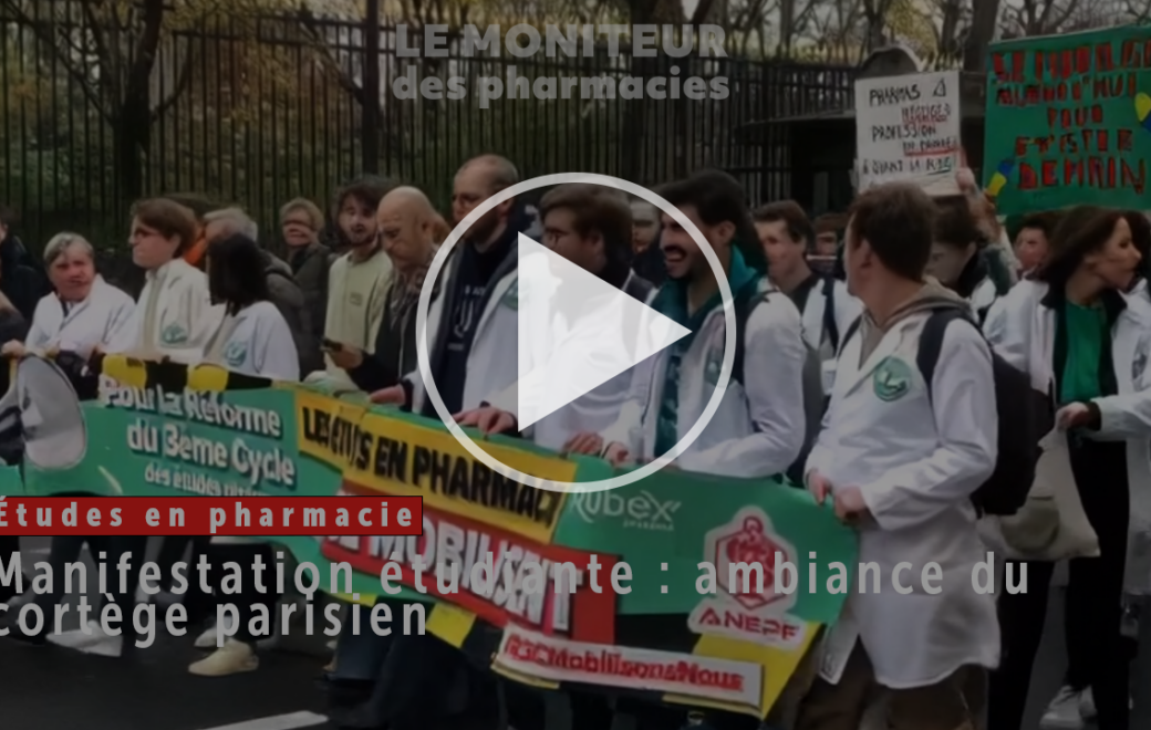 (Vidéo) Etudiants en pharmacie : les premières images de la manifestation à Paris