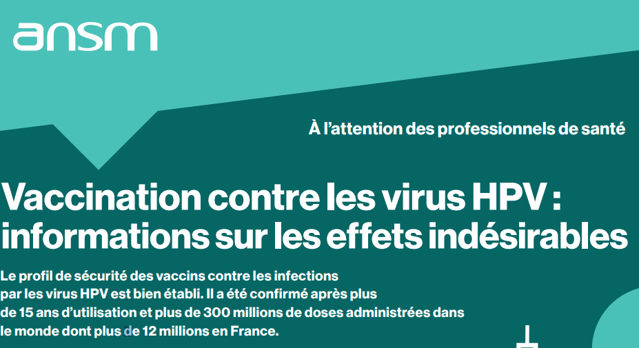 Vaccination contre le HPV : nouvelles consignes après l’injection