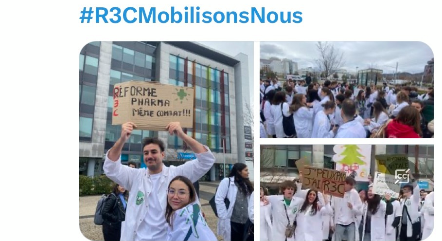 Mobilisation du 21 novembre : lieux, actions, les étudiants en pharmacie dans la manif