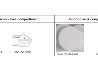 Dépakine Chrono LP 500 mg : bouchon avec ou sans compartiment ?