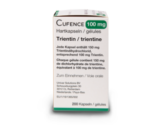 Cufence 100 mg : nouveau dosage de trientine