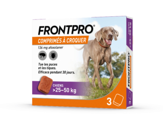 Frontpro, antiparasitaire canin par voie orale