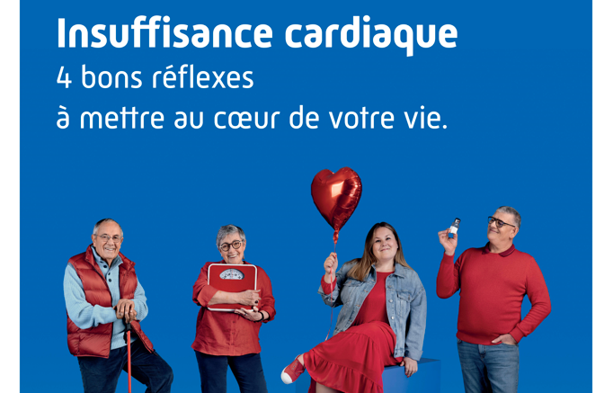 Insuffisants cardiaques : une campagne pour promouvoir 4 réflexes